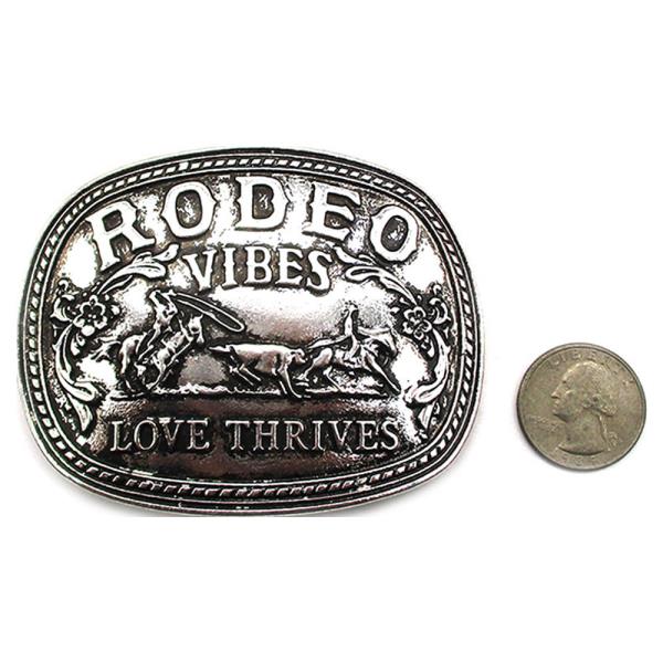 WESTERN RODEO VIBES BELT BUCKLE