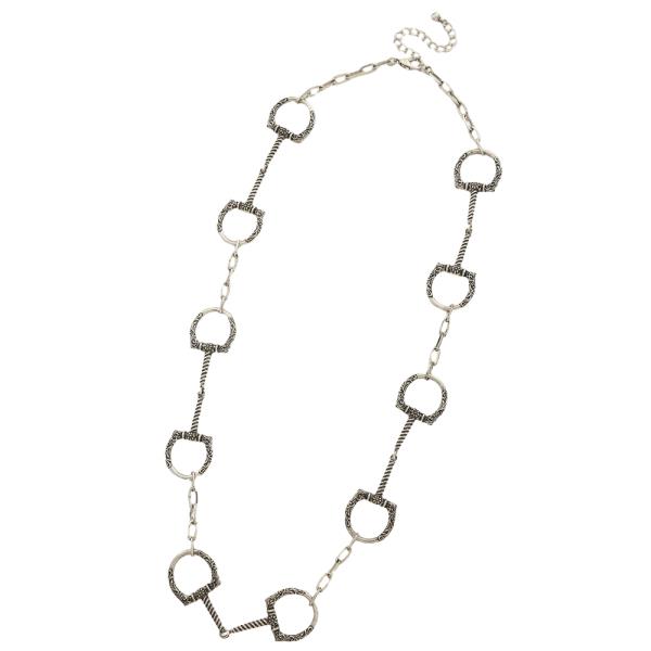 HORSEBIT WESTERN NECKLACE EARRING SET