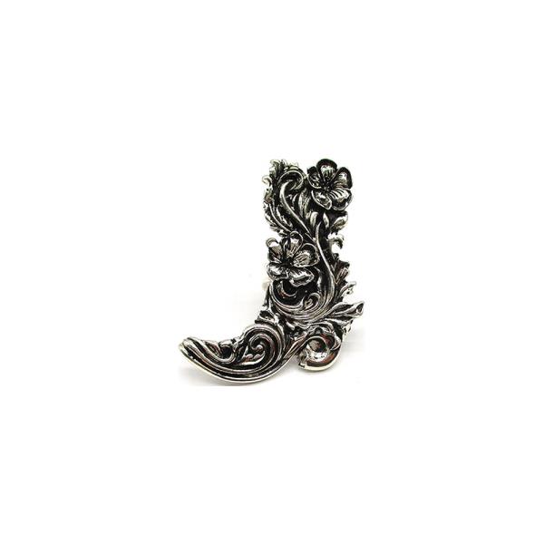 WESTERN ENGRAVED COWBOY BOOTS CUFF RING