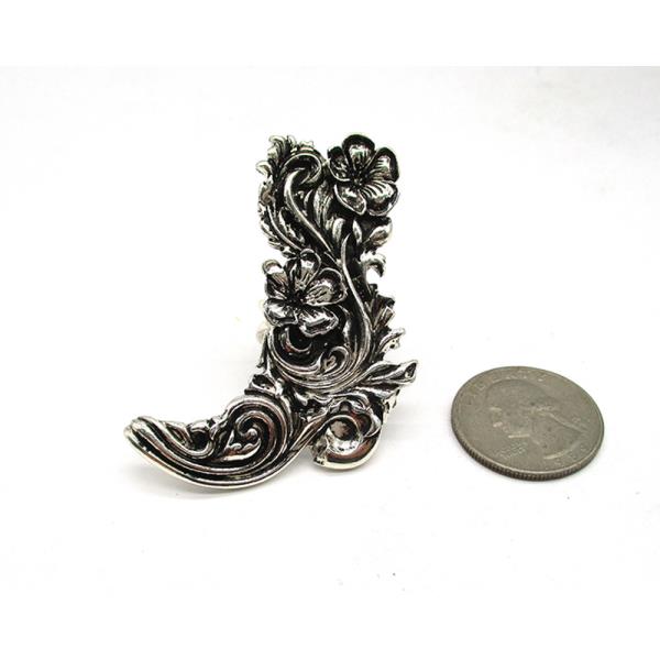 WESTERN ENGRAVED COWBOY BOOTS CUFF RING