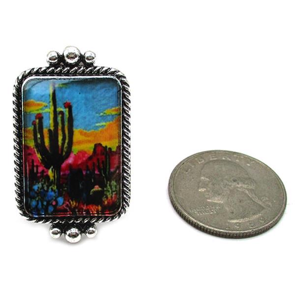 WESTERN LANDSCAPE CUFF RING