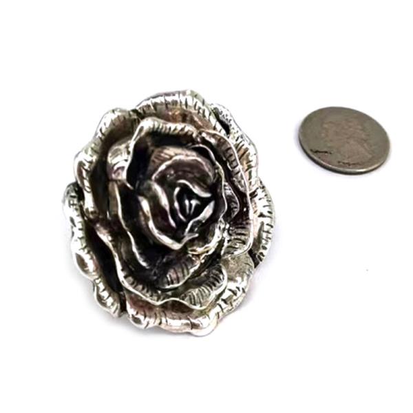 3D ROSE STRETCH RING