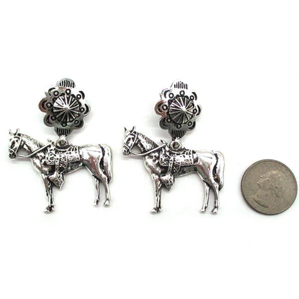 WESTERN HORSE EARRING