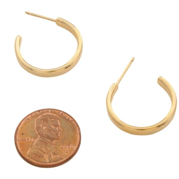 14K GOLD DIPPED HOOP EARRING