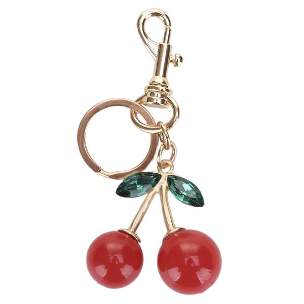 SMOOTH CHIC SHOULDER BAG W CHERRY KEYCHAIN