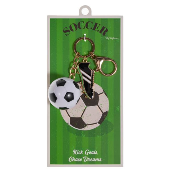SOCCER BALL W/ SHOES BAG CHARM