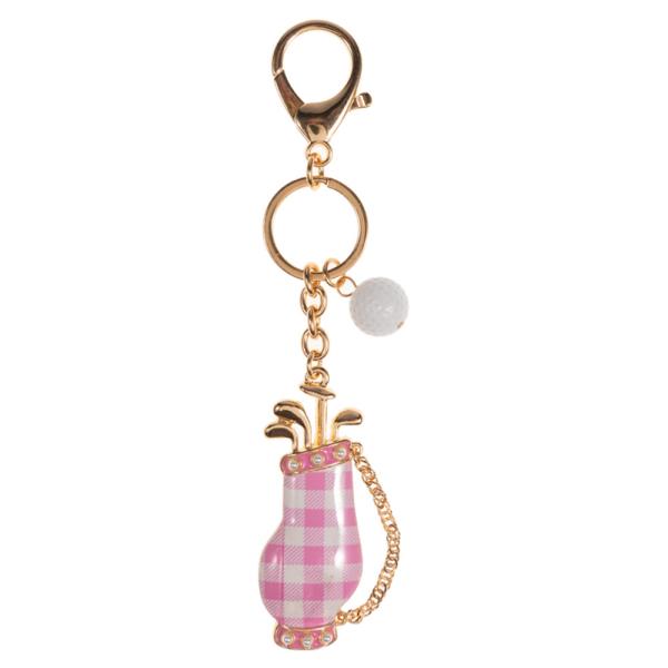 GOLF BAG SHAPED ENAMEL BAG CHARM