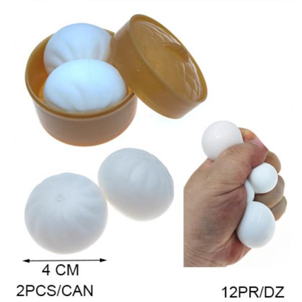SQUISHY SQUEEZE TOY DUMPLING (12 UNITS)