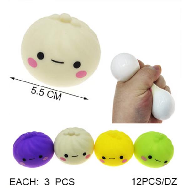 SQUISHY SQUEEZE TOY DUMPLING (12 UNITS)