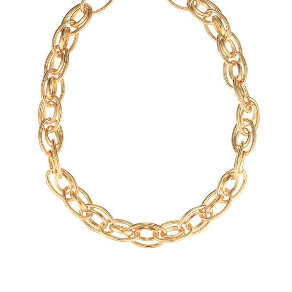 DOUBLE OVAL LINK NECKLACE