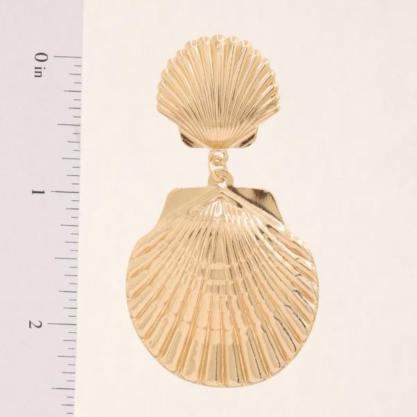 SDJ METAL SHELL DROP EARRING