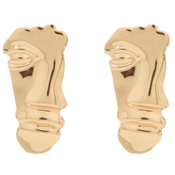 SDJ METAL HALF FACE EARRING