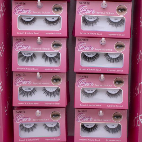 SANTEE BARE BEYOND NATURAL LASH SET W DISPLAY