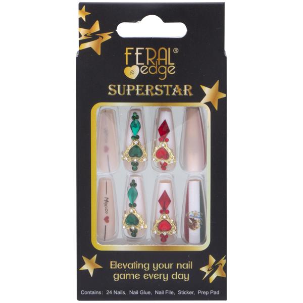 FERAL EDGE SUPERSTAR DESIGN NAIL DECORATION SET