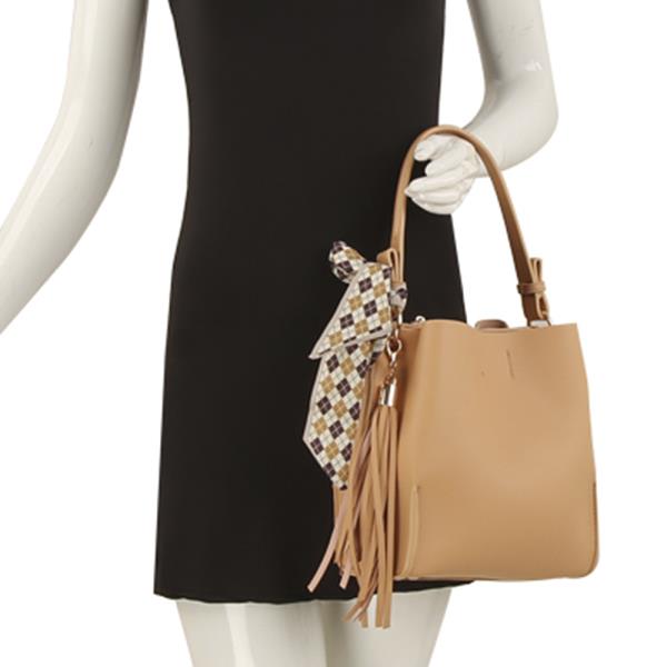 STYLISH TASSEL SCARF TOTE BAG