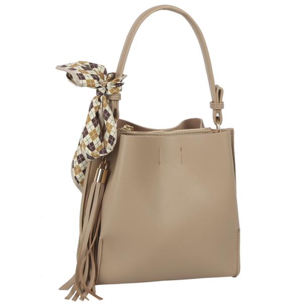 STYLISH TASSEL SCARF TOTE BAG