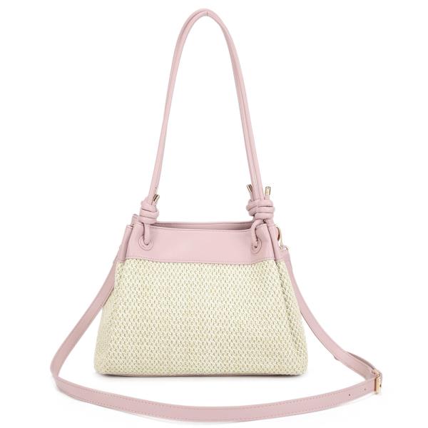 WOVEN DESIGN SHOULDER BAG