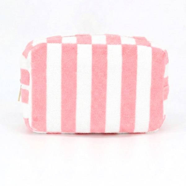 STRIPED TERRY POUCH