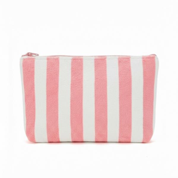 STRIPED TERRY POUCH