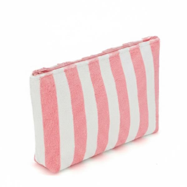 STRIPED TERRY POUCH