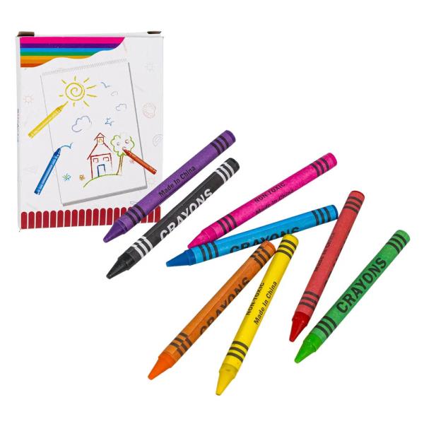 ART SET ON BLISTER CARD, CRAYONS CHALKS AND PAINT