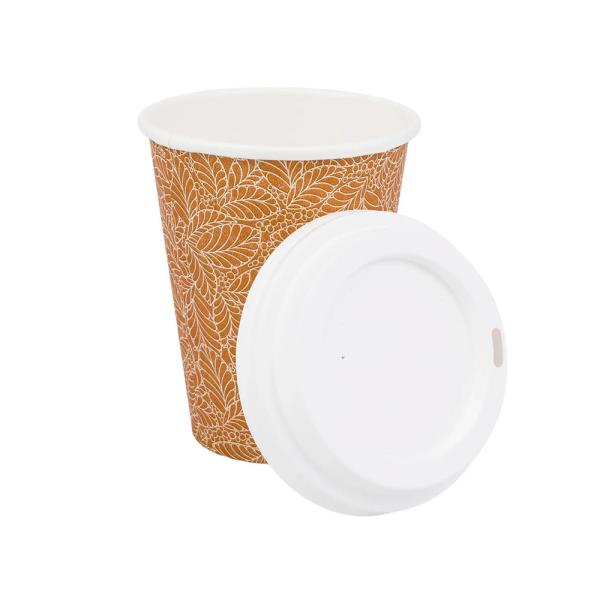 AXXION DISPOSABLE 16OZ HOT AND COLD CUPS WITH LIDS, 12 PACK