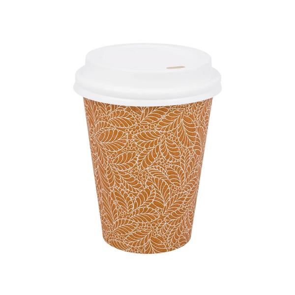 AXXION DISPOSABLE 16OZ HOT AND COLD CUPS WITH LIDS, 12 PACK