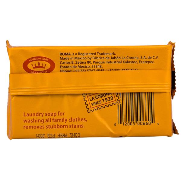 ROMA LAUNDRY BAR SOAP, 400G