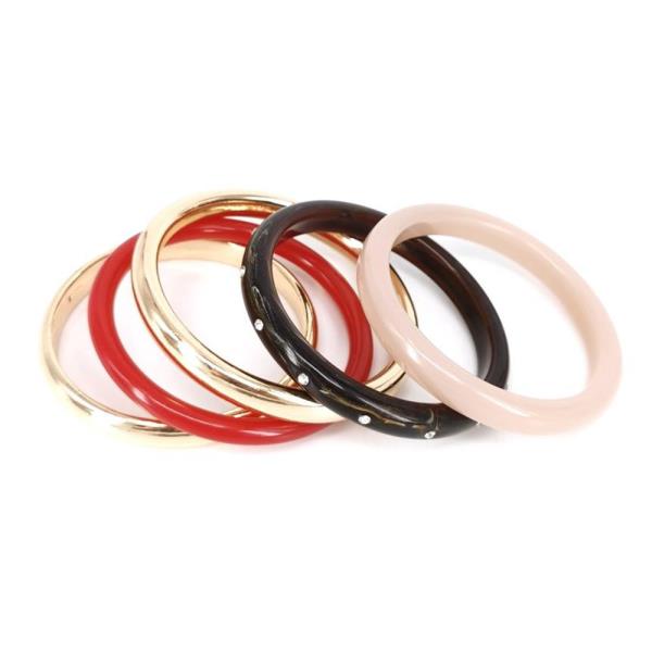 RESIN MULTI STACK BANGLE BRACELET SET