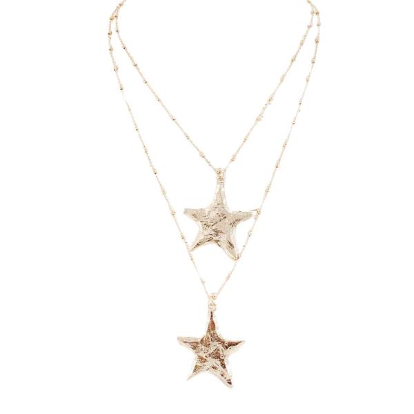 STAR PENDANT LAYERED NECKLACE