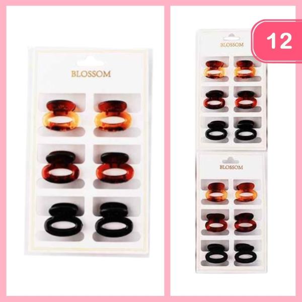 HAIR CLAW CLIPS (12 UNITS)