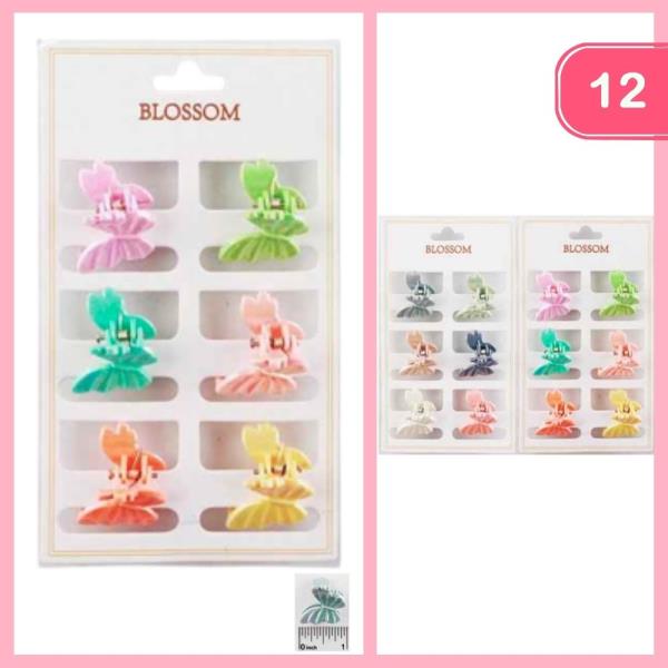 BUTTERFLY HIAR CLAW CLIPS (12 UNITS)