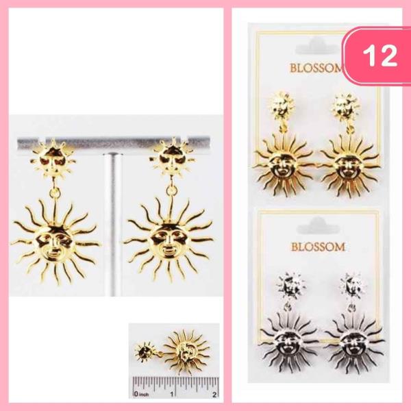 SUN DANGLE EARRING (12 UNITS)