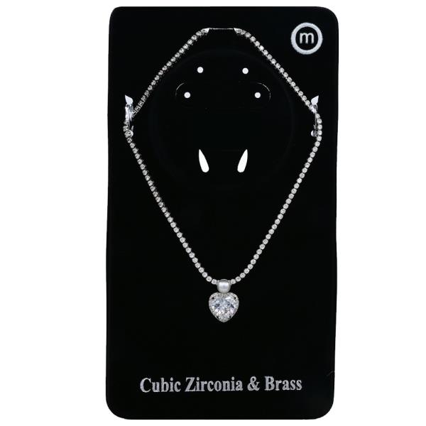 CZ HEART NECKLACE