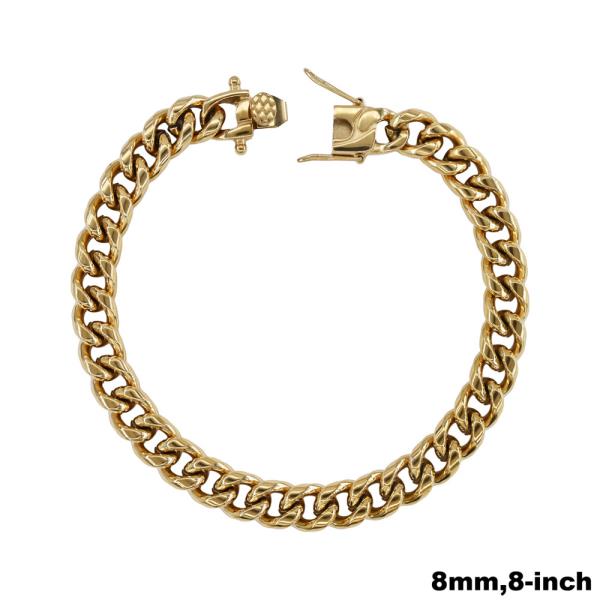 STAINLESS STEEL CUBAN CHAIN BRACELET