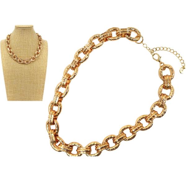 METAL CHAIN LINK NECKLACE