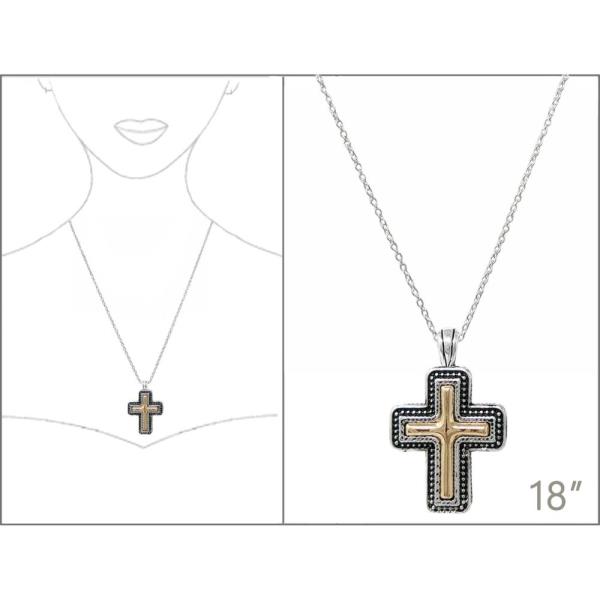 CROSS PENDANT NECKLACE