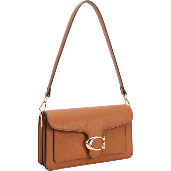 FAUX LEATHER SHOULDER CROSSBODY BAG WALLET SET