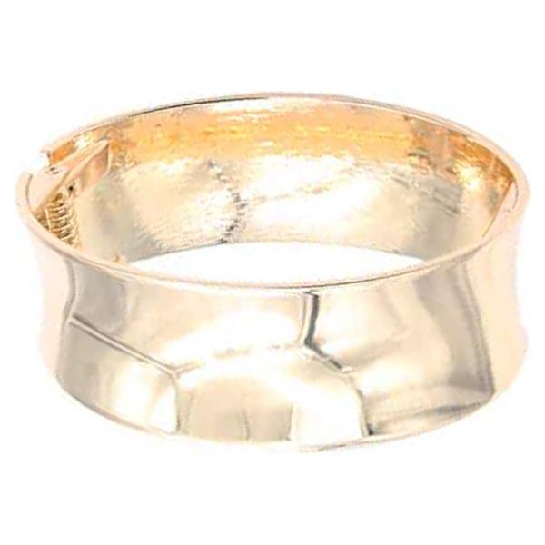 GOLD PLATED HINGED BANGLE BRACELET