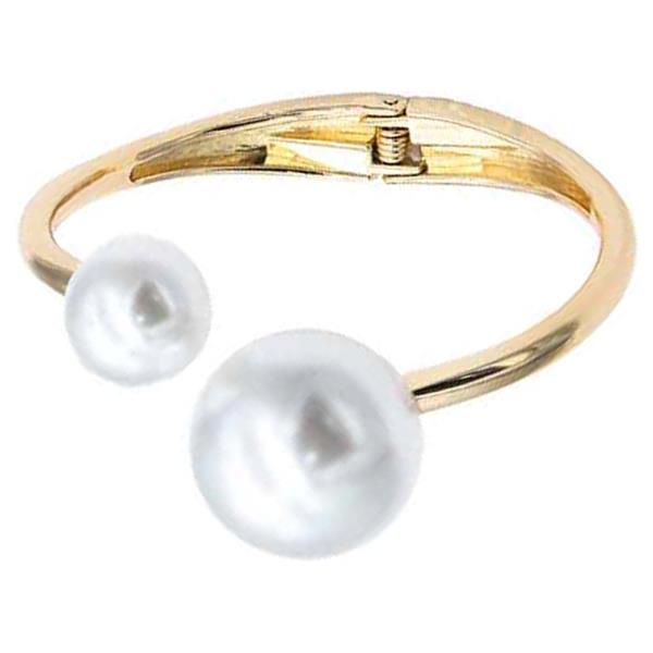 GOLD PLATED HINGED BANGLE BRACELET