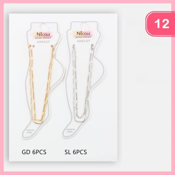 LAYERED ANKLET (12 UNITS)