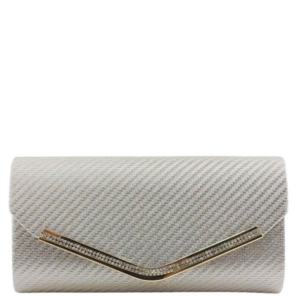 GLITTER ENVELOPE CLUTCH BAG