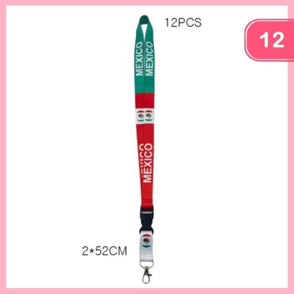 MEXICO FLAG LANYARD (12 UNITS)