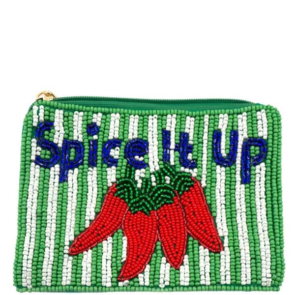 SEED BEAD  SPICE COIN BAG