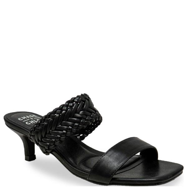 BRAIDED STRAP LOW HEEL  MULE