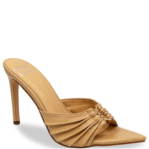 FOLDED UPPER W MIDDLE GOLD EMBELLISHMENT