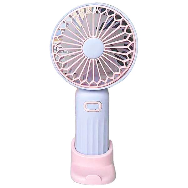 HANDHELD DESKTOP MINI GEOMETRIC FAN PURPLE