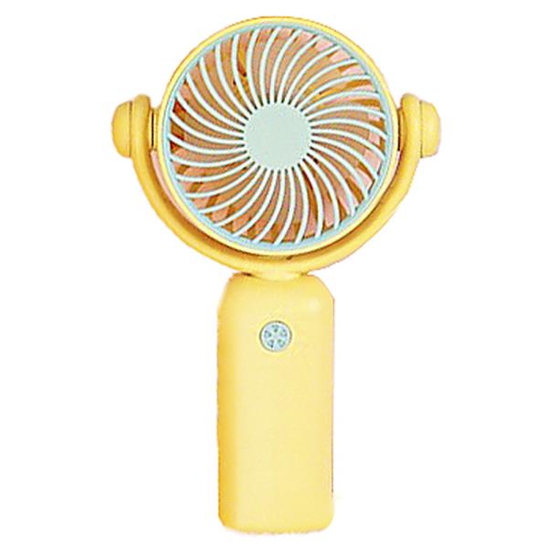 HANDHELD DESKTOP MINI ROTATION FAN YELLOW