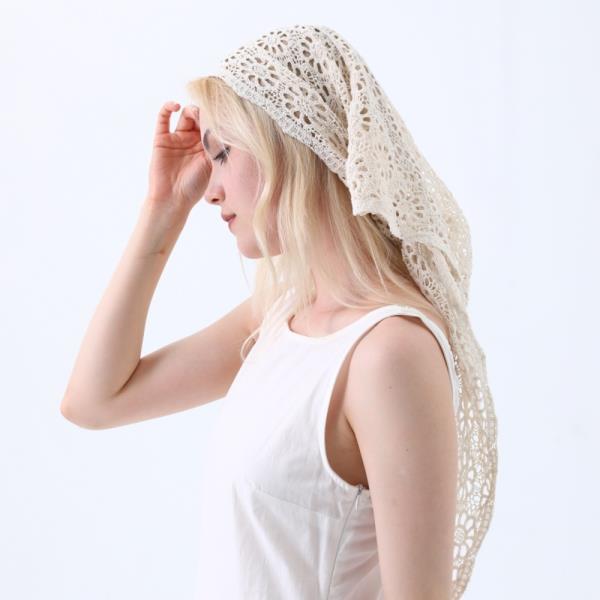 BOHEMIAN CROCHET LACE SHAWL LIGHTWEIGHT TRIANGLE SCARF HEAD WRAP & COVER UP