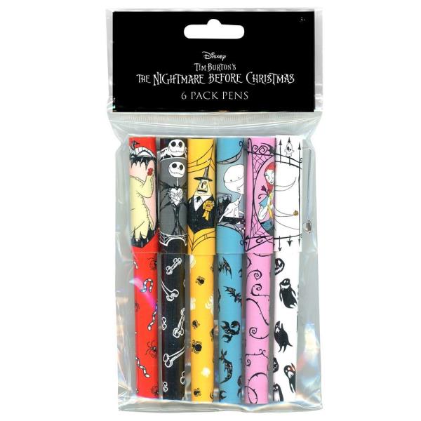 NIGHTMARE BEFORE CHRISTMAS 6PK PENS